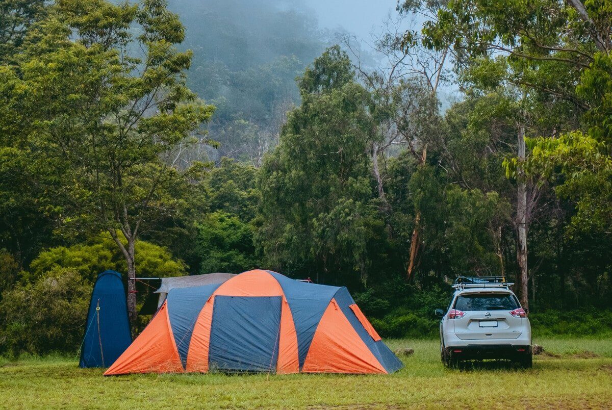 Car camping’s a convenient camping style for big family trips where you’re transporting lots of people and gear!