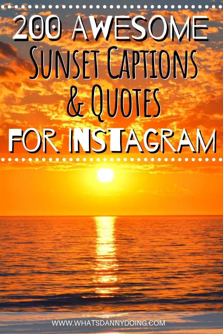 Find a caption about sunset you liked? Pin it!