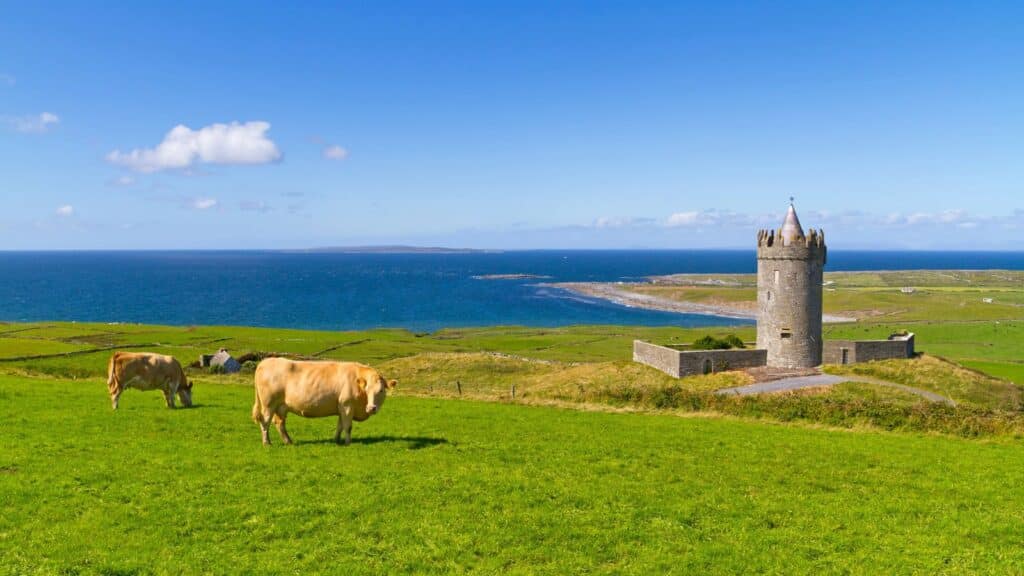 Doonagore Castle in Ireland
