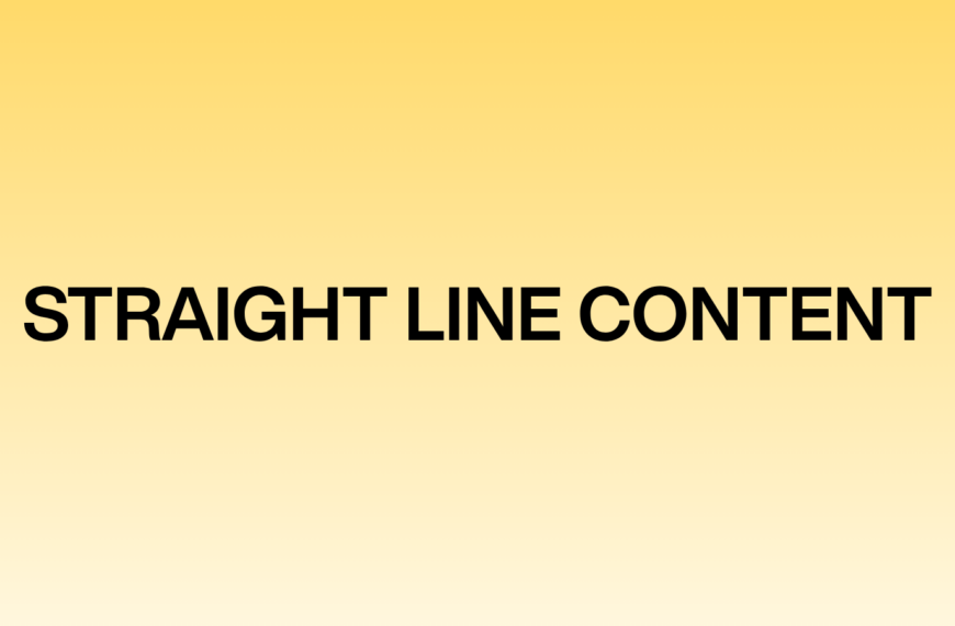 This Simple Content Framework Draws the Straightest Possible Line to Results